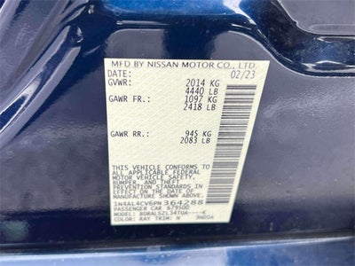 2023 Nissan Altima 2.0 SR