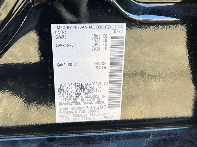 2024 Nissan Altima 2.5 SR