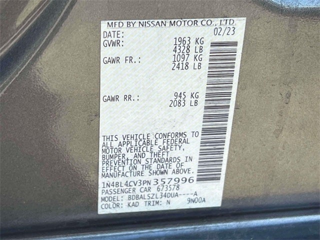 2023 Nissan Altima 2.5 SR