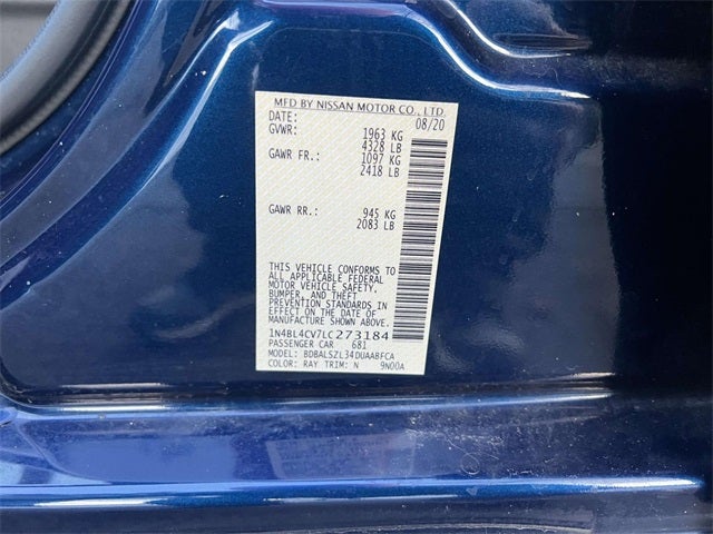 2020 Nissan Altima 2.5 SR