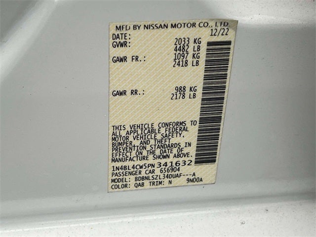 2023 Nissan Altima 2.5 SR