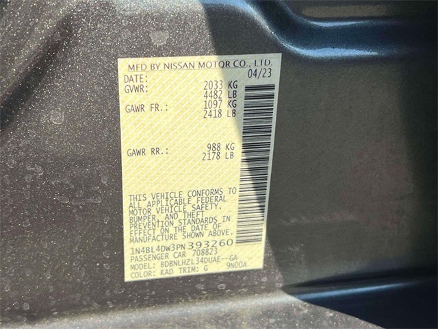 2023 Nissan Altima 2.5 SV