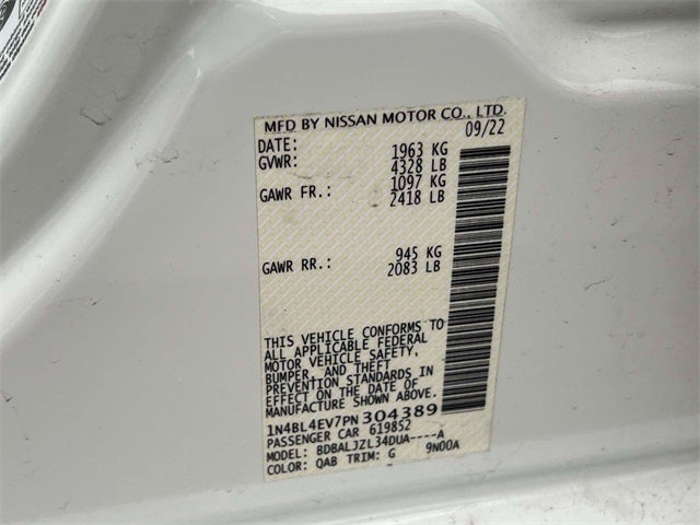 2023 Nissan Altima 2.5 SL