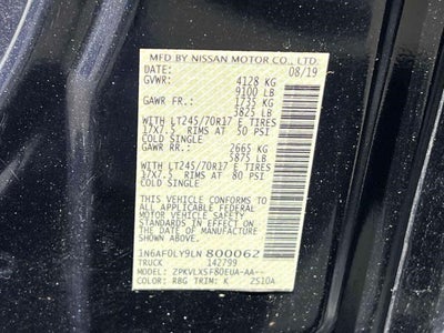 2020 Nissan NV2500 HD SV High Roof