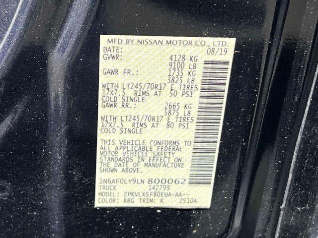 2020 Nissan NV2500 HD SV High Roof