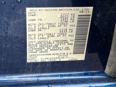 2022 Nissan Frontier PRO-4X