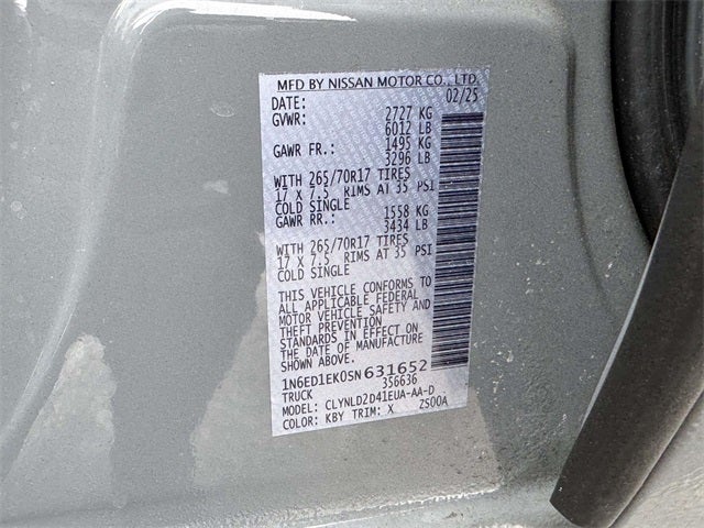 2025 Nissan Frontier PRO-4X