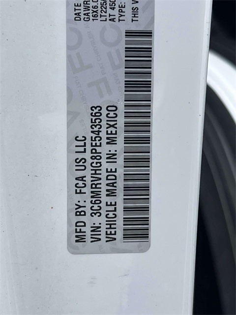 2023 RAM ProMaster 3500 High Roof 159 WB