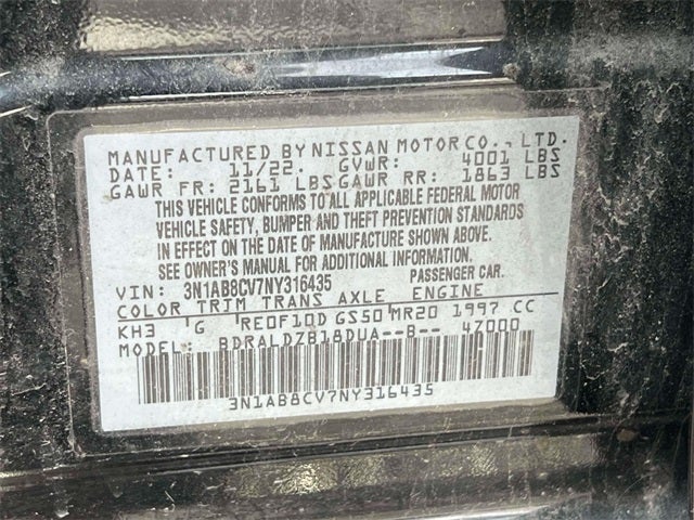 2022 Nissan Sentra SV