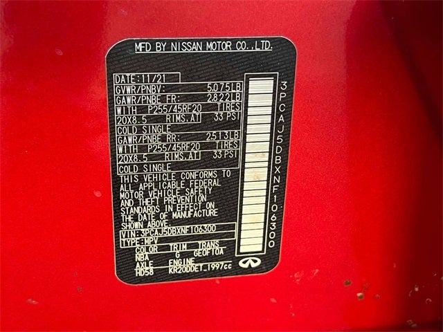 2022 INFINITI QX50 Autograph