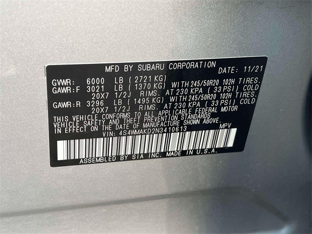 2022 Subaru Ascent Limited