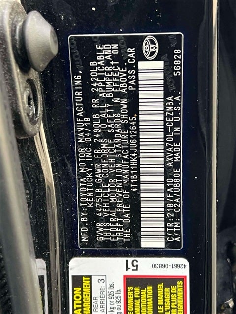 2018 Toyota Camry LE