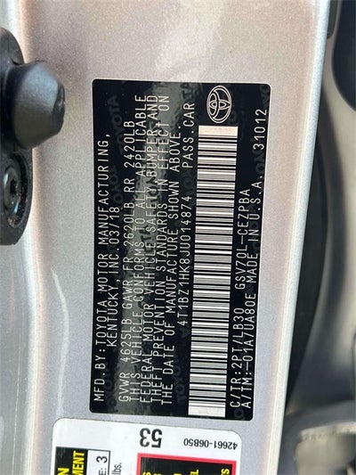 2018 Toyota Camry XSE V6