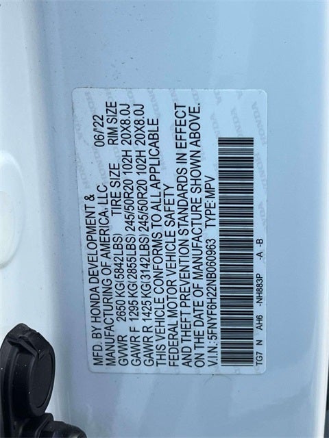 2022 Honda Pilot Special Edition