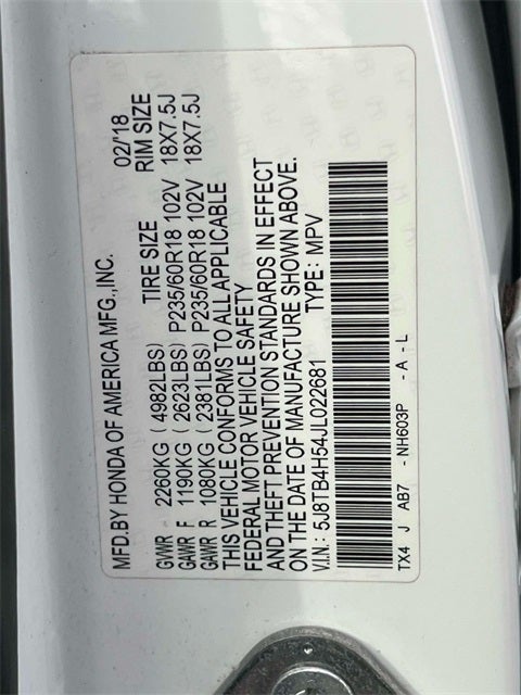 2018 Acura RDX Technology Package