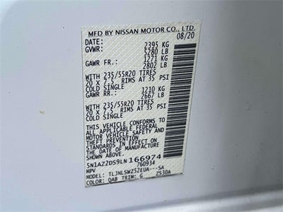 2020 Nissan Murano Platinum