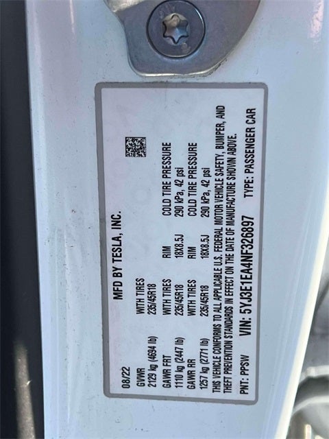 2022 Tesla Model 3 Base