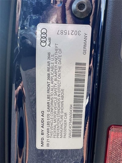 2022 Audi S5 Sportback Premium Plus quattro